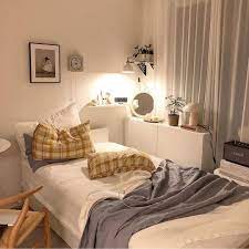A cozy small bedroom is possible when you know some key points even when it has limited space. Future Bedroom Inspiration Photo Not Mine For More Inspo Cozy Bedroom Ideas Aesthetic Mini Aesthetic Bedroom Bedroom Design Room Inspiration Bedroom