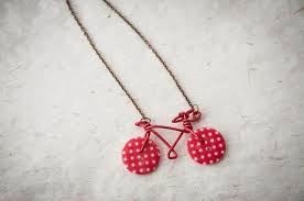 Necklace With Wire Buttons Bicycle Handmade Bike Colorful Personalized Colors El Yapimi Taki Bisiklet Ve Elisi Fikirleri