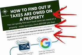 How To Check For Property Back Taxes And Liens For Free In 2020 | Compass  Land Usa