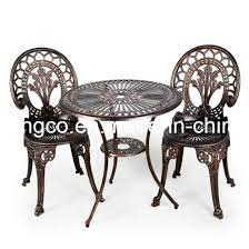 Check spelling or type a new query. China Die Cast Aluminum Outdoor Patio Furniture Rose 3 Piece Bistro Sets China Aluminum Patio Table And Chairs Sets Outdoor Metal Furniture Sets