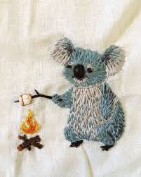 Koala Bear Embroidery Embroidery Inspiration Embroidery Projects Embroidery Patterns