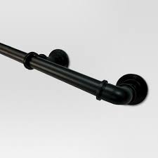 Check spelling or type a new query. 120 170 Pipe French Curtain Rod Matte Black Threshold Target