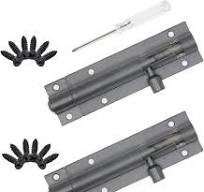 3 Inch Black Slide Barrel Bolt Latch, Aluminum Alloy 2pcs black 3inch