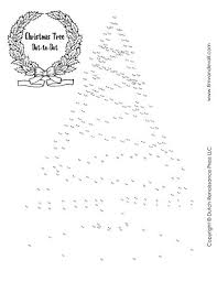 Christmas Tree Dot To Dot Printable Activities For Kids Dot To Dot Printables Dots