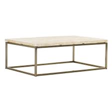 The dining table offers a bold update to your dining room. Lexington Macarthur Park Marisol Stone Top Coffee Table In Steel 729 945c
