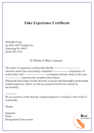 Fake Experience Certificate 01 Best Letter Template Pertaining To Template Of Experience Cer In 2020 Appreciation Letter Appreciation Letter To Boss Letter Templates