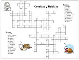 La comida crossword puzzle answers. Spanish 1 Food La Comida Crossword Puzzle By Mr Js Spanish Resources