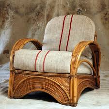 1940s Rattan Chair Upholstered Bentwood Club Chair Wicker Old Rattan Rattan Chair Rustic Furniture Design Wicker Furniture