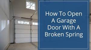 This video will show you how to open a garage door if one. How To Open A Garage Door With A Broken Spring