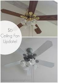 Update A Ceiling Fan Using Spray Paint Cheap Home Decor Diy Home Improvement Ceiling Fan Makeover