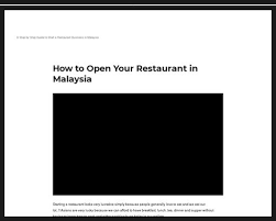 Maybe you would like to learn more about one of these? How To Open Your Restaurant In Malaysia Starting A Restaurant Opening A Restaurant Restaurant