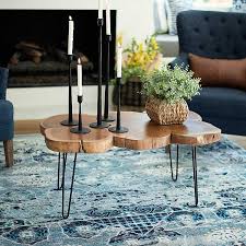 Rustic live edge walnut coffee/end table with applewood legs. Live Edge Acacia Coffee Table Kirklands