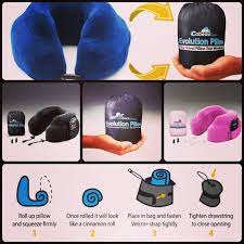 Our Cabeau Memory Foam Evolution Travel Pillow Comes With A Compact Travel Bag That Will Compress The Pillow Down To 1 4 Its S Travel Pillow Cabeau Memory Foam