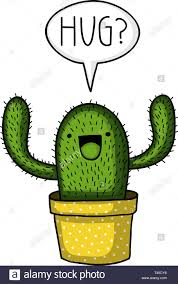 The best selection of royalty free kawaii cactus vector art, graphics and stock illustrations. Kawaii Cactus Drawing With Text Hug Me Funny Valentine Card Vector Illustration Cute Cartoon Doodle Stock Vector Image Art Alamy