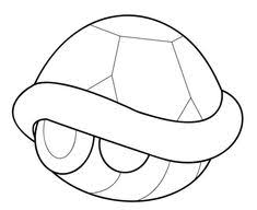 Mario Kart Turtle Shell Coloring Page Mario Kart Mario Coloring Pages Super Mario Coloring Pages