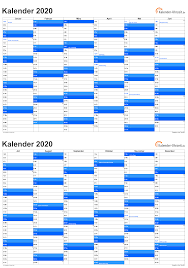 Zum nachschlagen, drucken, als pdf oder exceldatei. Jahreskalender 2020 Din A5 Zum Ausdrucken