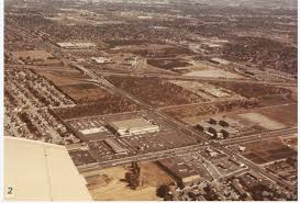 This Is An Arial View Of Stevens Creek And Wolfe Road In Cupertino The Big Box Is The New Sears Department Store Santa Clara County Santa Clara Local History