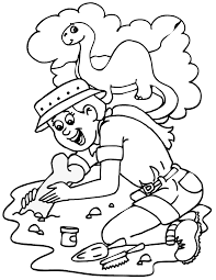 Paleontologist Coloring Page Dinosaur Coloring Pages Coloring Pages Detailed Coloring Pages