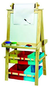 Kids Easels Deluxe Standing Easel Two Sided Aframe Paint Easel Chalk Board Magnetic Dry Erase W Storage Sup Storage Supplies Easel Arts Crafts Supplies