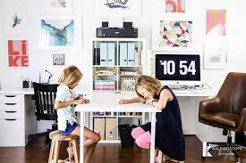 With this makeover, i've made a conscious effort to wrangle most of my craft supplies into this room and designate a space for them, either on the bookcases or in the storage closet right off the room. Home Office Makeover Craft Room Reveal Kaleidoscope Living