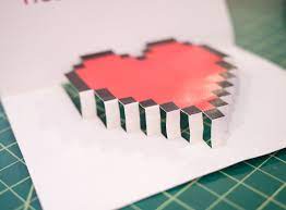 zelda pop up valentine heart card valentine heart card heart cards valentine heart