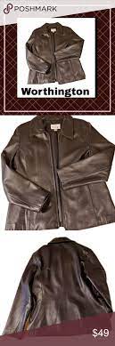 Worthington Lambskin Leather Black Jacket Just Like New No Damage Fully Lined Immaculate Condition Care And Fashion Leather Jacket Black Clothes Design