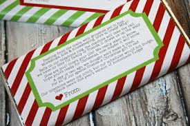 The template is sized for candy bars that measure approximately 5 inches by 2.25 inches, but it can be. Candy Bar Wrapper Holiday Printable Our Best Bites
