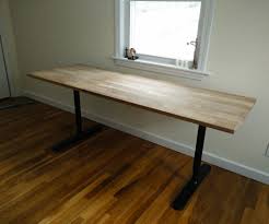 Butcher Block Countertop Table Ikea Hack Ikea Butcher Block Butcher Block Countertops Butcher Block Desk