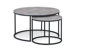 Usually ships within 6 to 10 days. Staten Round Nesting Coffee Table Julian Bowen Limited