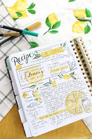 21 Creative Bullet Journal Meal Plan Ideas To Keep You Organized And Well Fed Bullet Journ Bullet Journal Meal Plan Scrapbook Recipe Book Recipe Book Diy