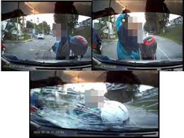 Retak kecil saja takkan nak ganti baru kan. Polis Cari Lelaki Pecah Cermin Kereta