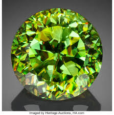 Fine Gemstone Chrome Sphene 9 70 Ct Maevatanana District Lot 57073 Heritage Auctions