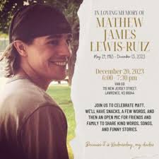Matthew James Lewis-Ruiz Obituary December 13, 2023