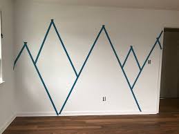 Just try to vary the shape of each mountain a little bit. How To Paint A Diy Mountain Mural In Your Kids Room Iq Design
