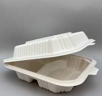 China Disposable Biodegradable 8inch 3coms cornstarch box ...