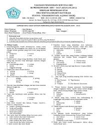 Soal usp seni budaya 2021. Soal Usp Kelas 12 2020 2021