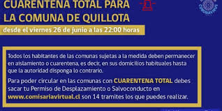 Cuarentena Total Para La Comuna De Quillota Desde El Viernes 26 De Junio Radio Festival