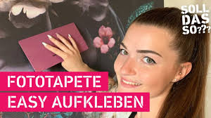 Fototapete selbst anbringen