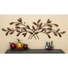 Litton Lane 60 In Metal Branch Wall Decor Brown In 2020 Tree Wall Decor Wall Decor Propeller Wall Decor