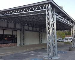 125 Large Lean To On Existing Structure Elite Metal Structures Metal Structure Framing Construction Steel Frame Construction