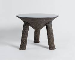 Tripod Side Table With Elephant Motif Atelier Saigon Collection Maison Gerard Side Table Table Atelier