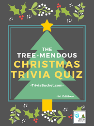 It's like the trivia that plays before the movie starts at the theater, but waaaaaaay longer. The Tree Mendous Christmas Trivia Quiz Triviabucket
