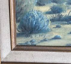 Carl Bray Listed Southwestern Artist Desert Signed Painting