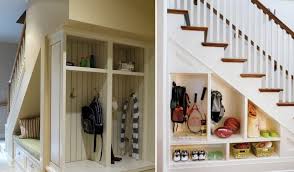 Schrank für unter die treppe. Stauraum Unter Treppe 65 Ideen Fur Garderobe Regal Schrank Und Co