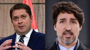 Scheer and Trudeau