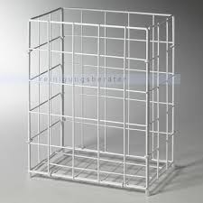 Drahtkorb Abfallkorb Gitterkorb Klein Weiss 30 L Zusammensteckbar Drahtkorb Abfall Korb