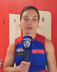 However the club confirmed on tuesday night that she had avoided a break. Western Bulldogs Aflw Message Ellie Blackburn Facebook