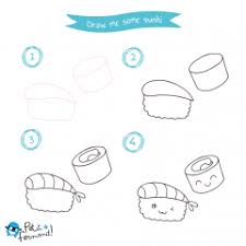 Draw Me Kawaii Characters Sushi Drawing Cute Food Drawings Kawaii Drawings