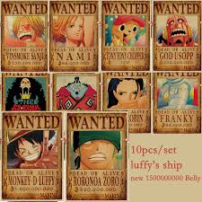 Luffy wanted poster included w/ 20th anniversary op magazine vol. Custom Luffy One Piece Poster One Piece Wall Sticker Bedroom Decor Op Comic Cartoon Wanted Collection Wallpaper 0474 Buy At The Price Of 5 64 In Aliexpress Com Imall Com