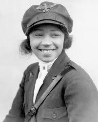 This March, we are featuring women in aviation history! Bessie Coleman was  born in Atlanta, Texas in 1892. Her father was of Native American and  African American descent. She grew up in